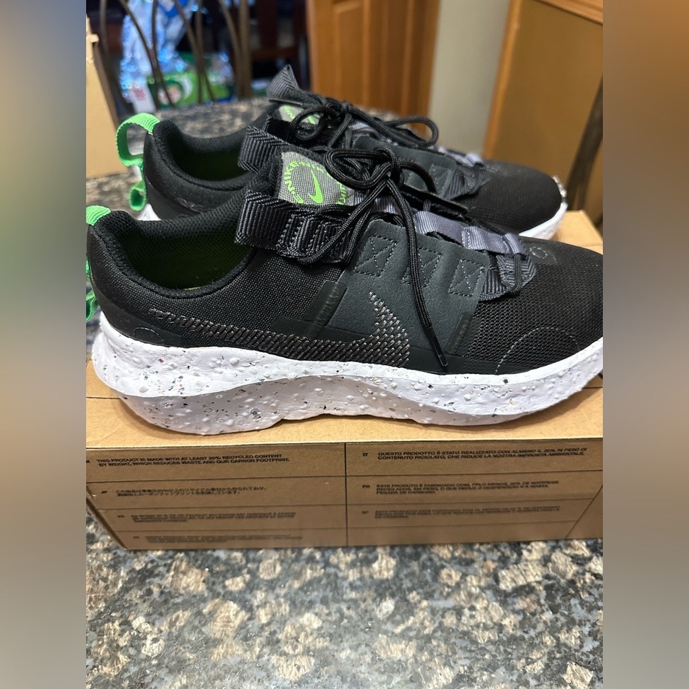 NWT Nike Crater Impact  Black and Gray Sneakers